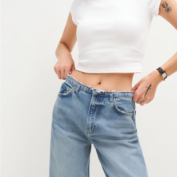 Reformation Cary Mid Rise Cut Off Waistband - Picture 6 of 6